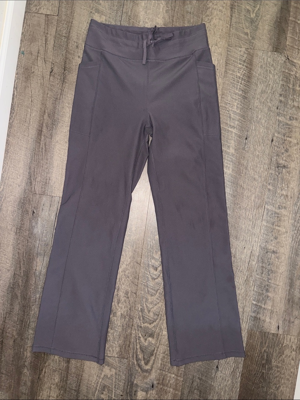 Women's Soft Lilac Straight-Leg Drawstring Pants